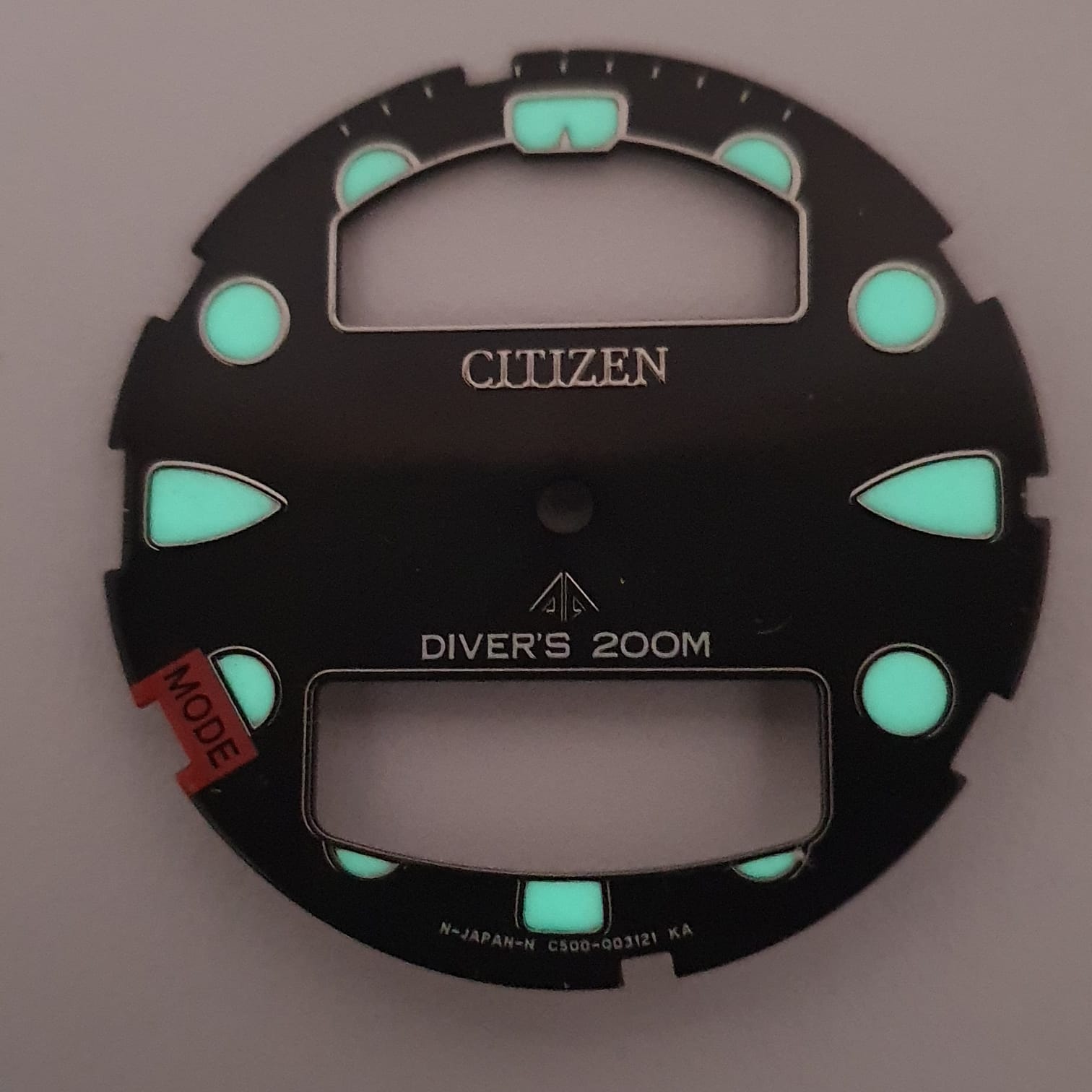 | Casa do Colecionador Mostrador Citizen Aqualand JP-C500 Promaster Preto Série Prata