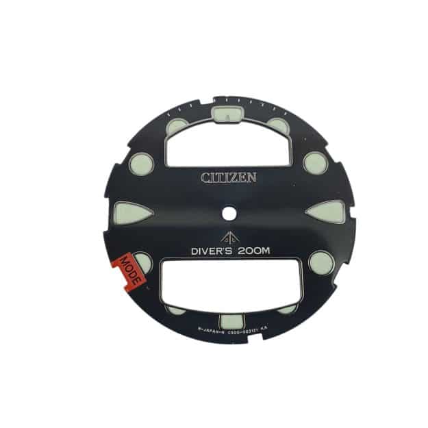 | Casa do Colecionador Mostrador Citizen Aqualand JP-C500 Promaster Preto Série Prata