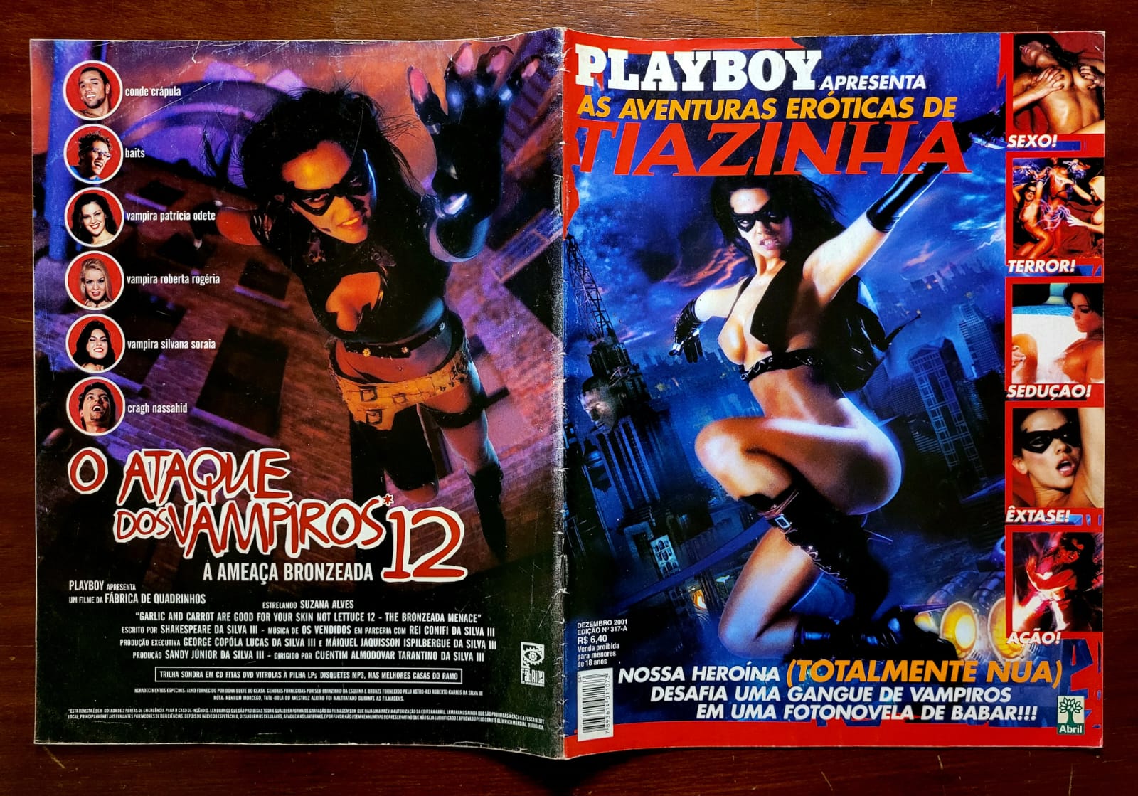 | Casa do Colecionador Playboy Nº 317-A (Dezembro/2001) | Edição especial: As Aventuras Eróticas de Tiazinha