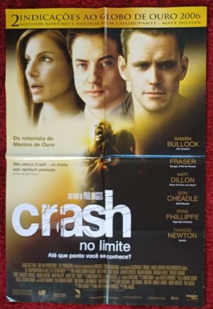 Poster cartaz original de locadora. Crash no limite.