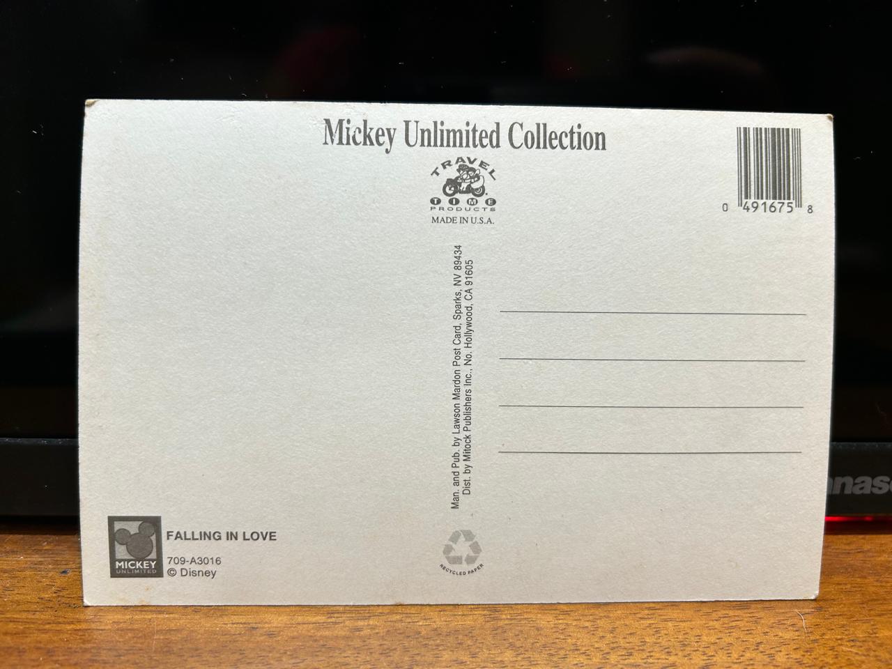 | Casa do Colecionador Raro! Cartão postal Vintage Mickey Disney California USA Original