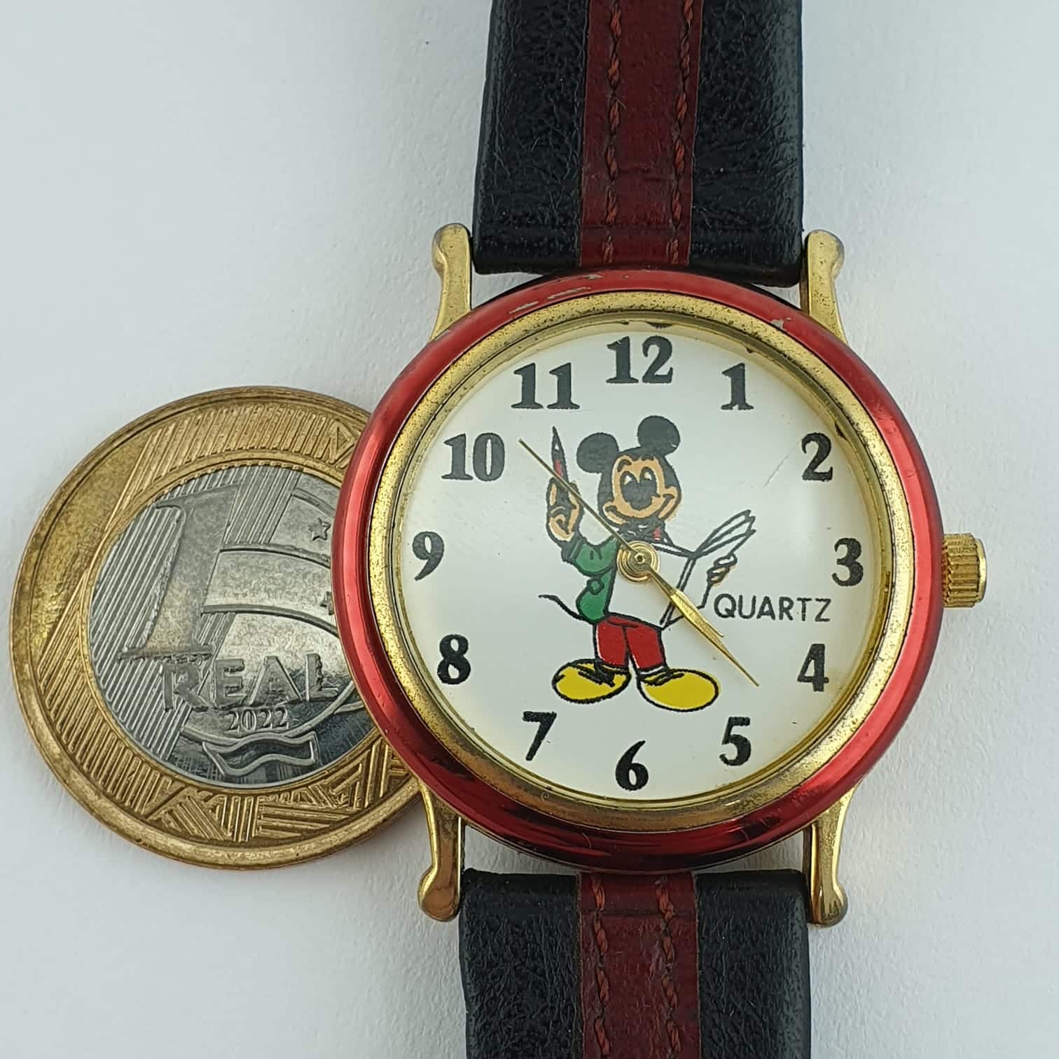 | Casa do Colecionador Relógio Mickey Mouse Mod EX16B Cal 802104 Eta Swiss