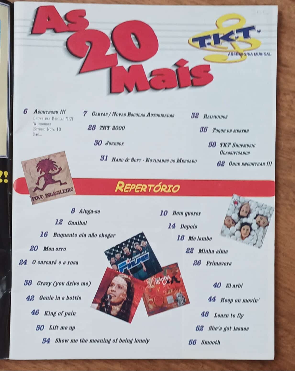 | Casa do Colecionador Revista As 20 mais 16. ed TKT. Nacionais e internacionais.