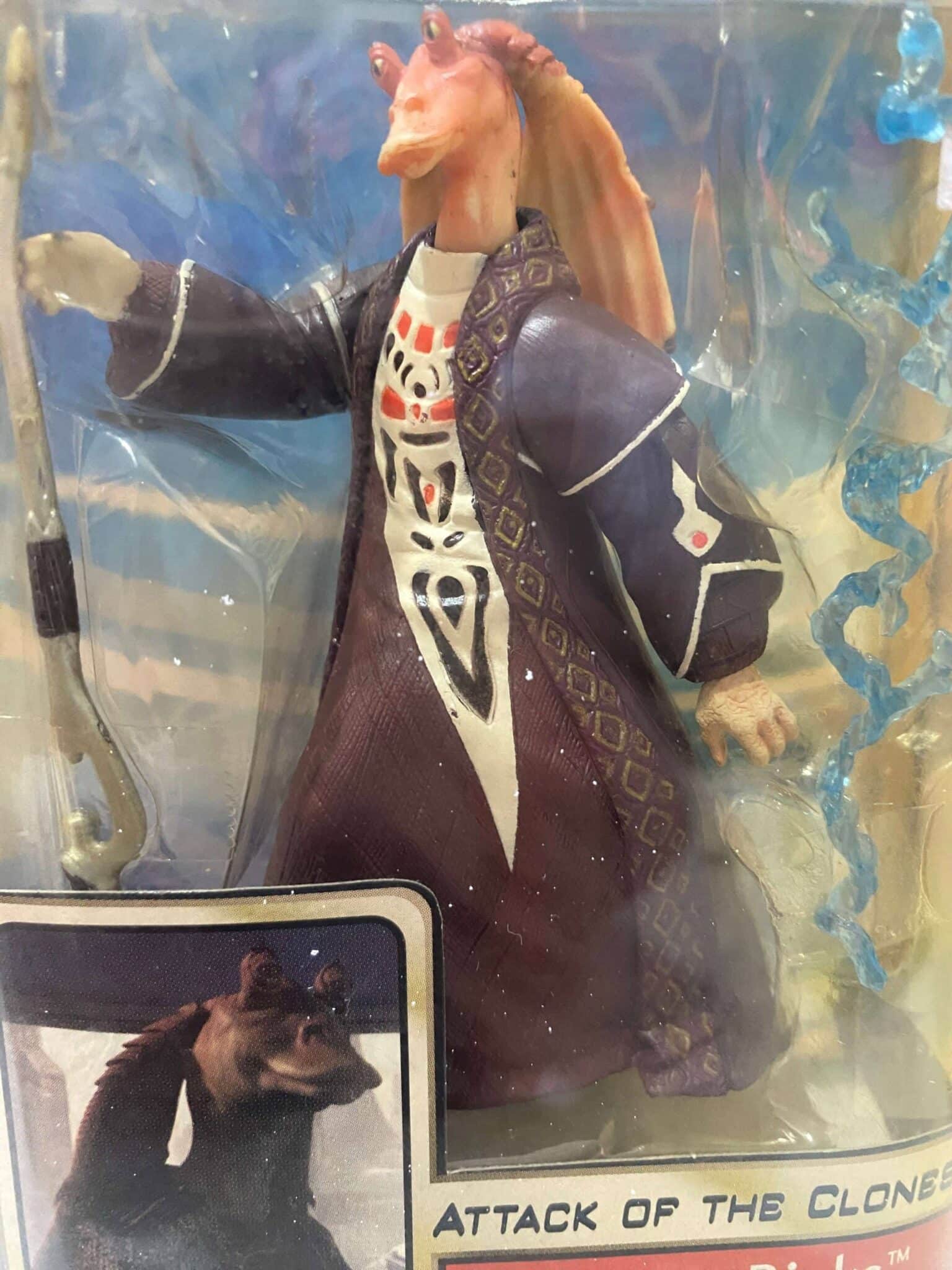 | Casa do Colecionador Star Wars Jar Jar Binks Gungan Senator Hasbro 2002 - Attack of the Clones