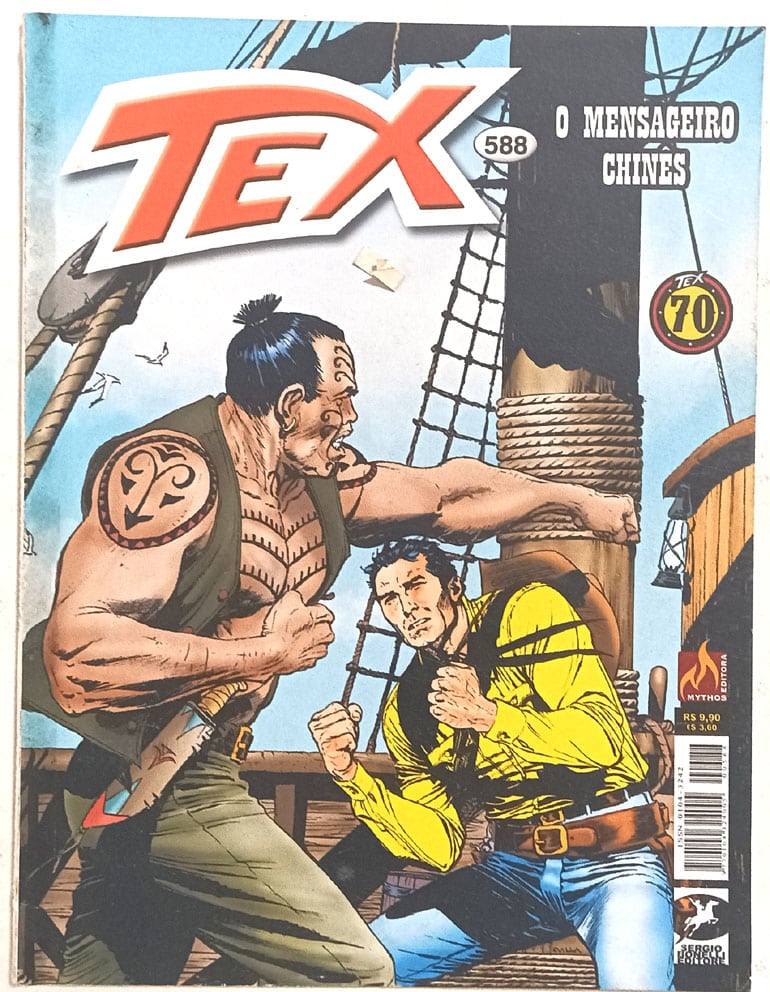 | Casa do Colecionador Tex n° 580, 582 e 588. Mythos – 2018.