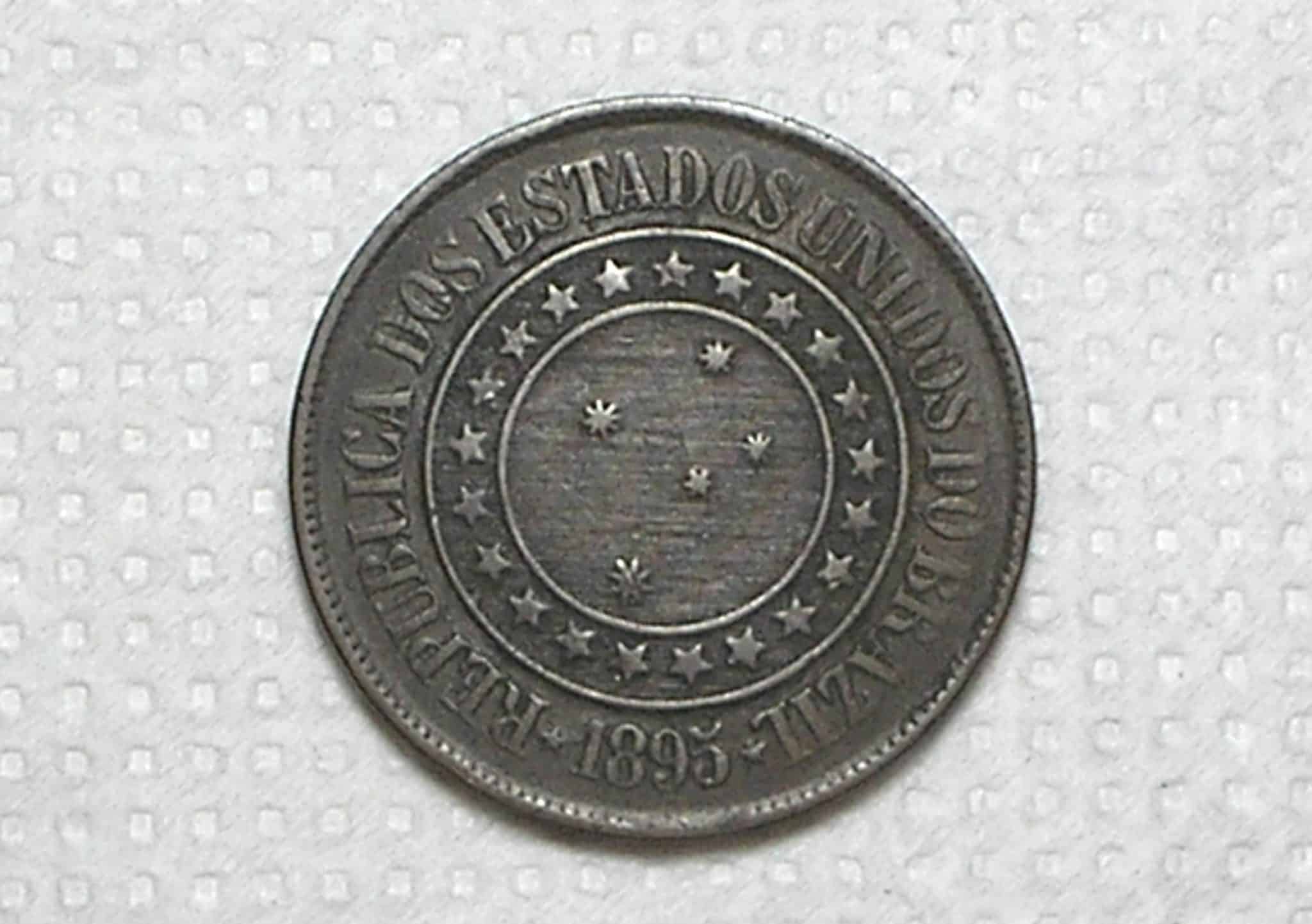 | Casa do Colecionador 40 Réis - 1895 / Bronze / -> Soberba / m560
