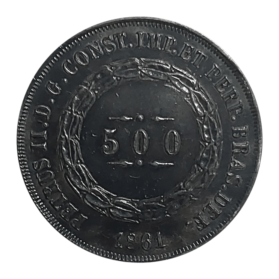 | Casa do Colecionador 500 Réis 1861 Sku 2335