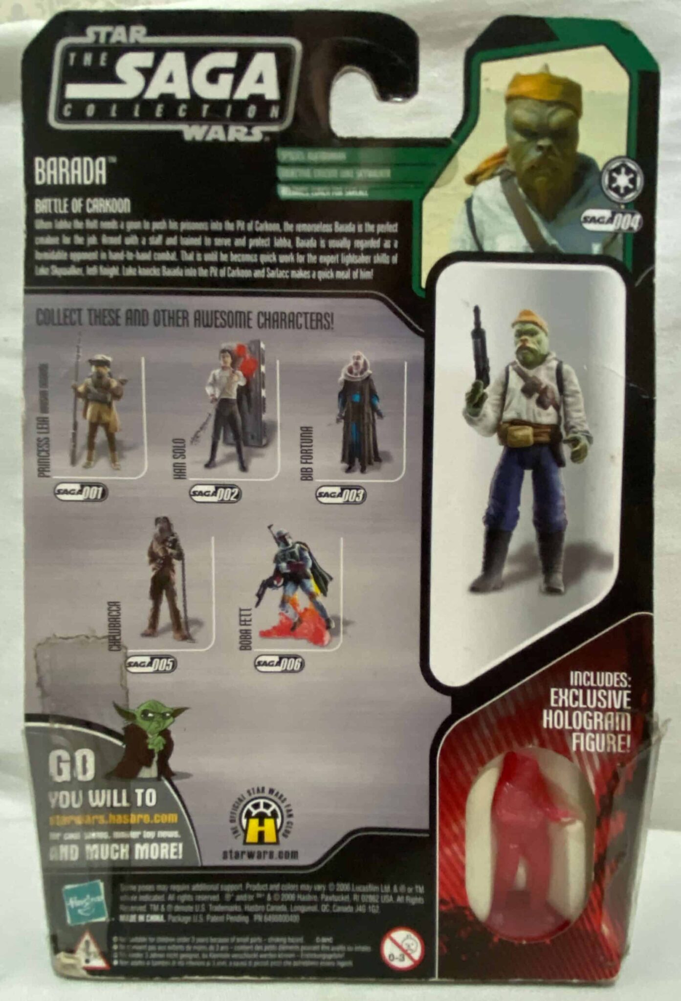 | Casa do Colecionador Barada - The Saga Collection - Battle of Carkoon – 2006 – Holo Boba Fett