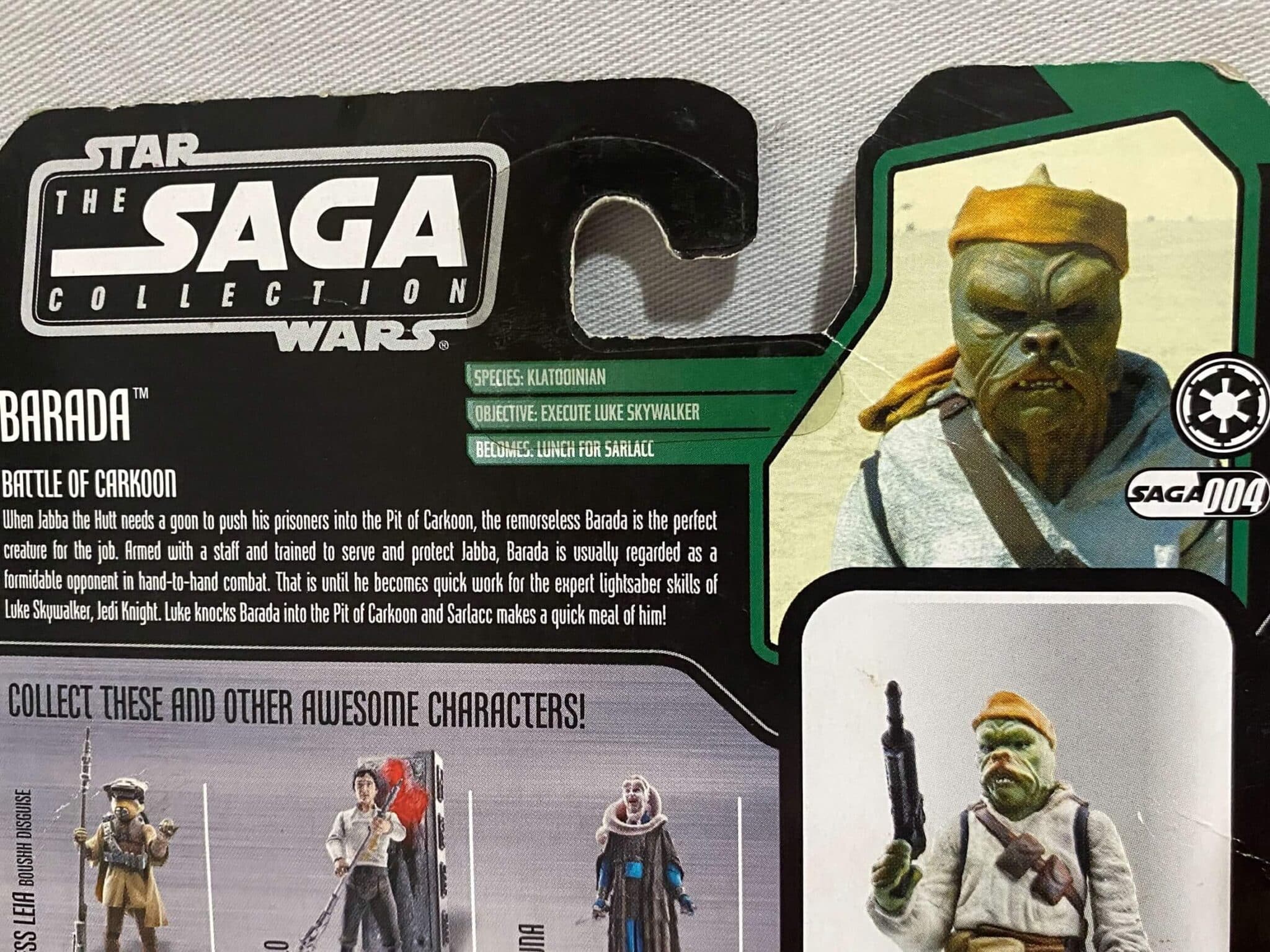 | Casa do Colecionador Barada - The Saga Collection - Battle of Carkoon – 2006 – Holo Boba Fett
