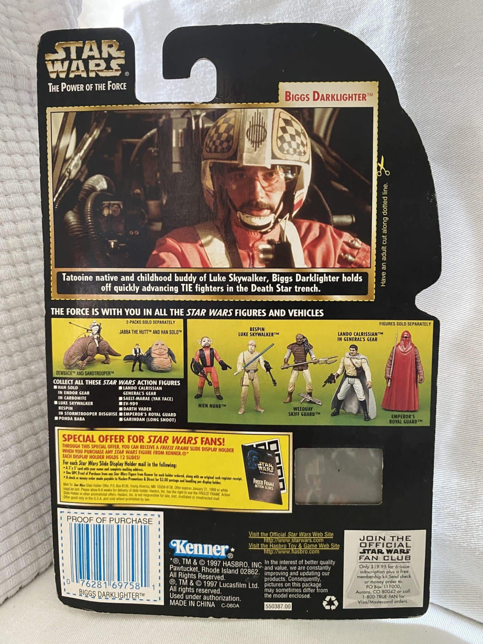 | Casa do Colecionador Biggs Darklighter The Power of the Force Freeze Frame Star Wars Kenner 1997 - SW1032