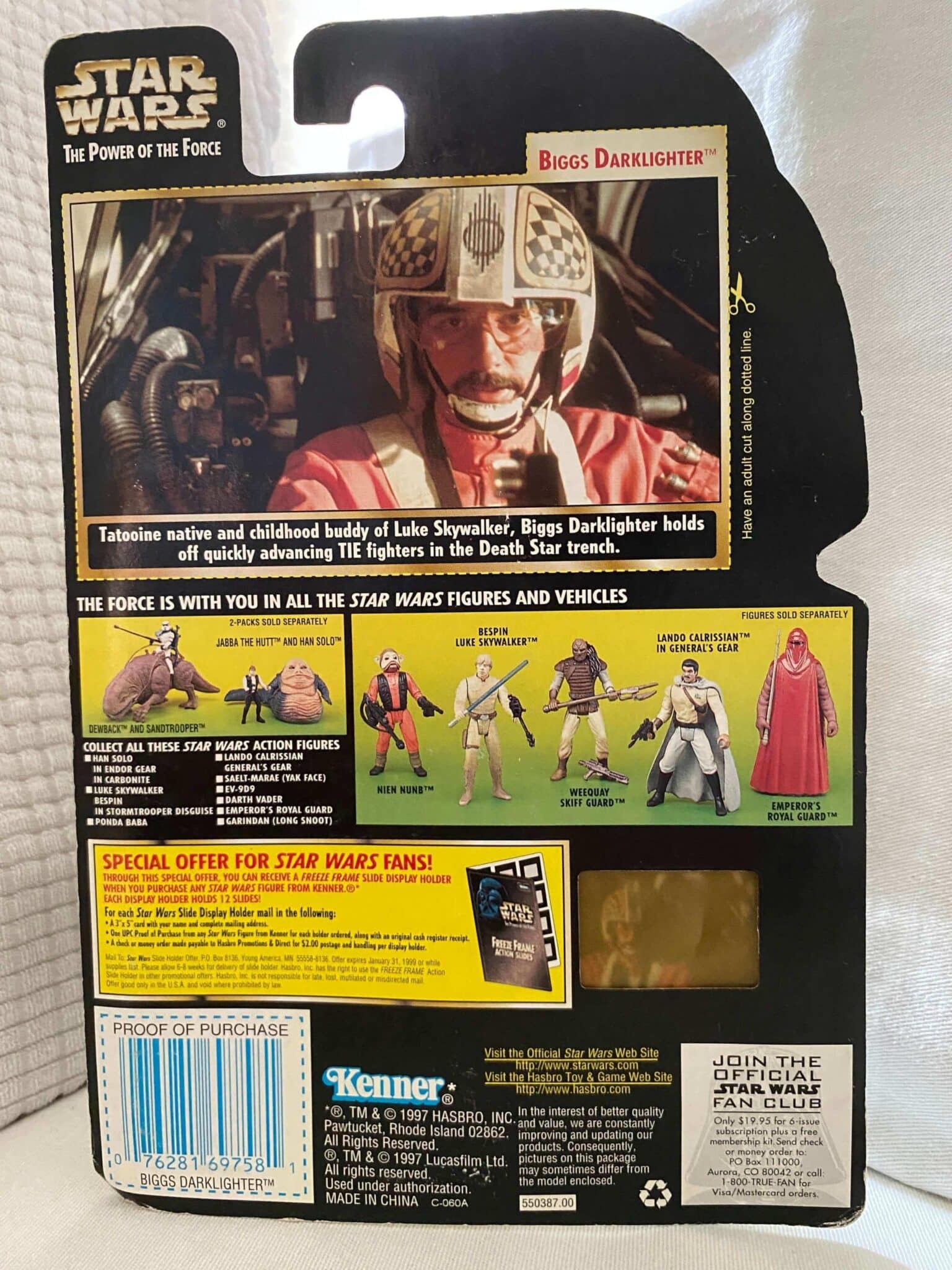 | Casa do Colecionador Biggs Darklighter The Power of the Force Freeze Frame Star Wars Kenner 1997 - SW1033