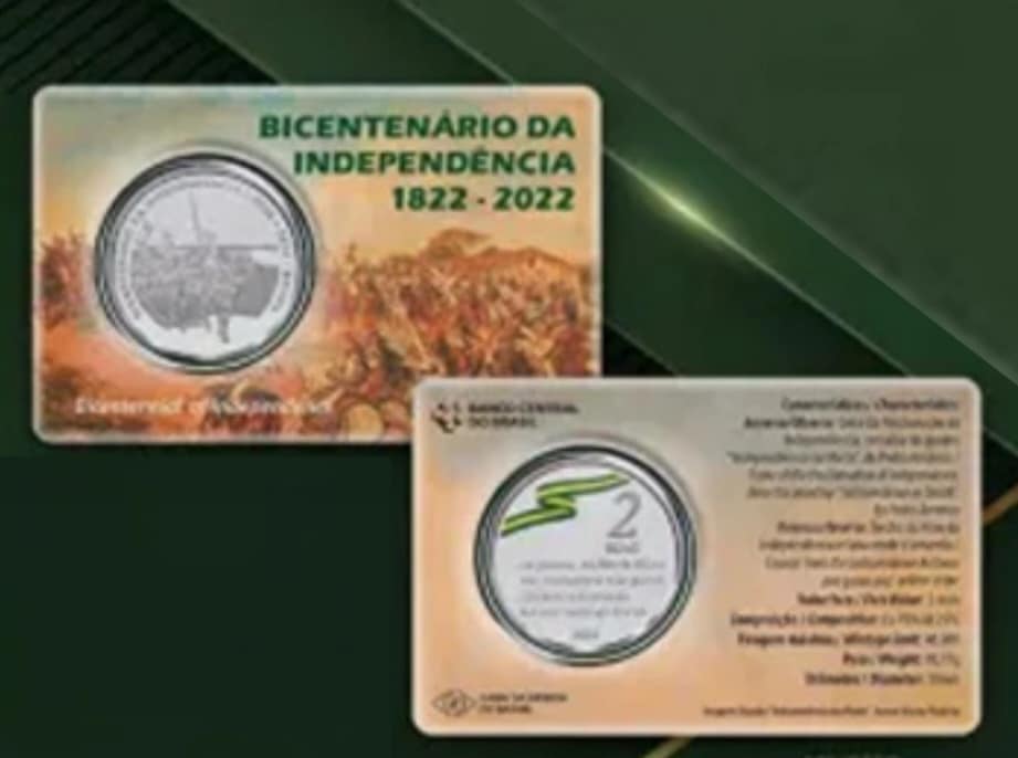 | Casa do Colecionador Blister com moeda Bicentenário da Independência Sku 2356
