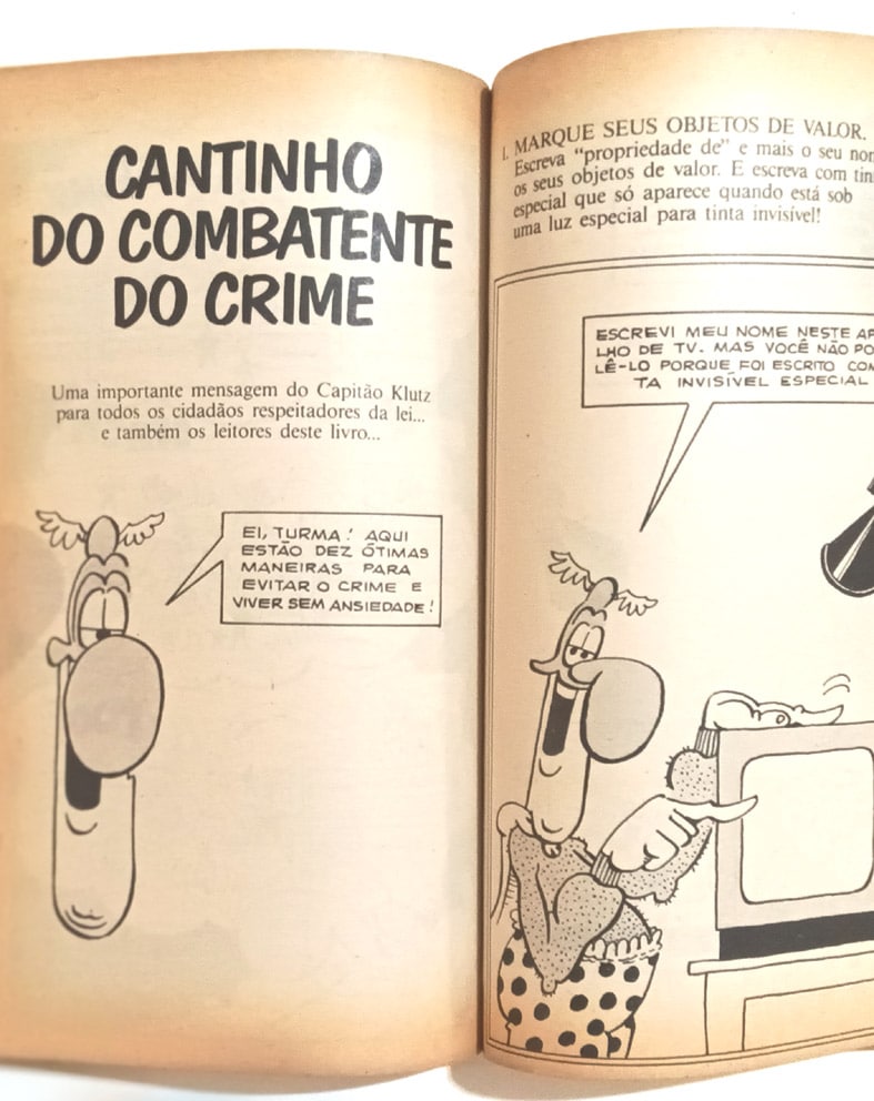 | Casa do Colecionador Capitão Klutz nº 2 - Don Martin – o cara mais maluco do MAD. Record – 1983