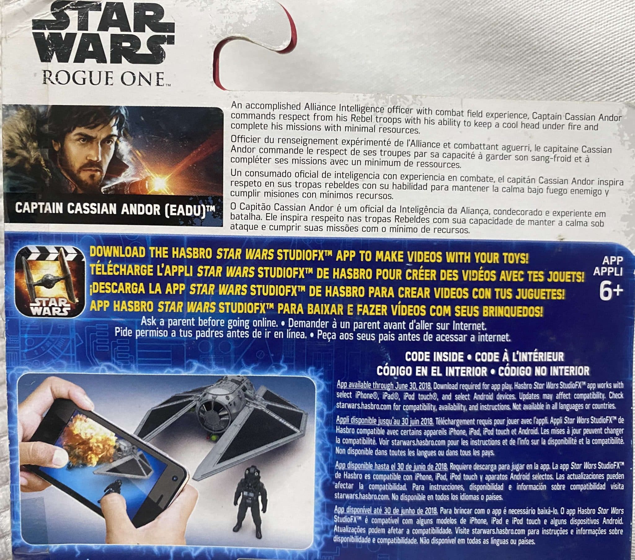 | Casa do Colecionador Captain Cassian Andor (Eadu) - Star Wars Rogue One 2016 - SW1045