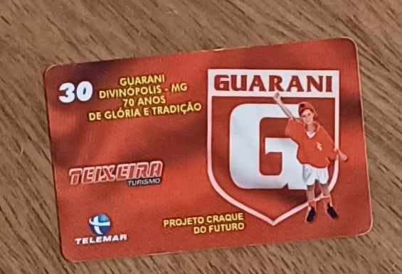 | Casa do Colecionador Cartão telefone Brasil Telemar MG 2000. Futebol Guarani 70 anos.