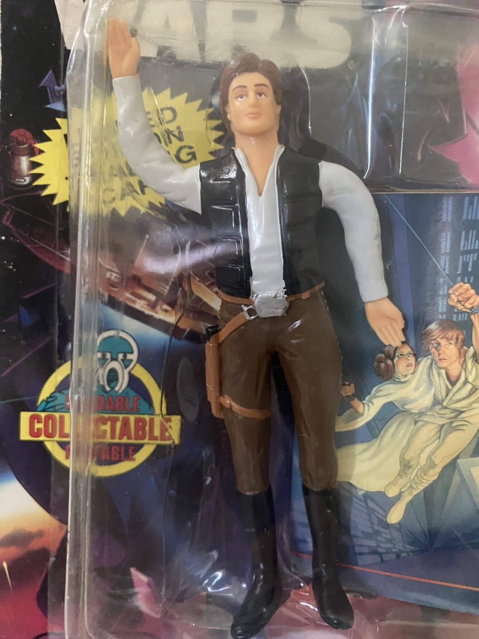 | Casa do Colecionador Han Solo - Star Wars Bend-Ems - Just Toys - Inclui Trading Card Topps -1994