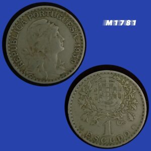 Moeda Portugal - 1 Escudo - Níquel-Latão - 7,5g - 26,7mm - 1959 - M1781
