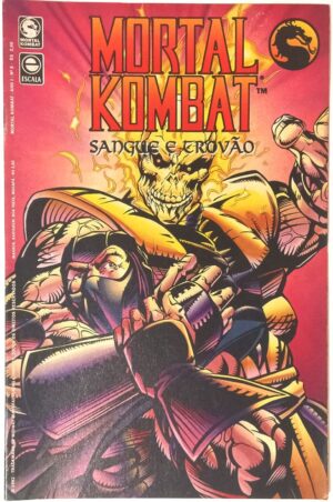 Mortal Kombat n° 5. Sangue e Trovão - com o pôster. Escala-1994.