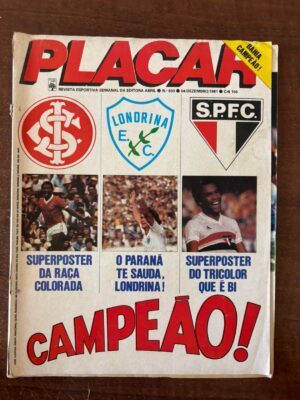 Revista Placar - N 603 - Dezembro 1981