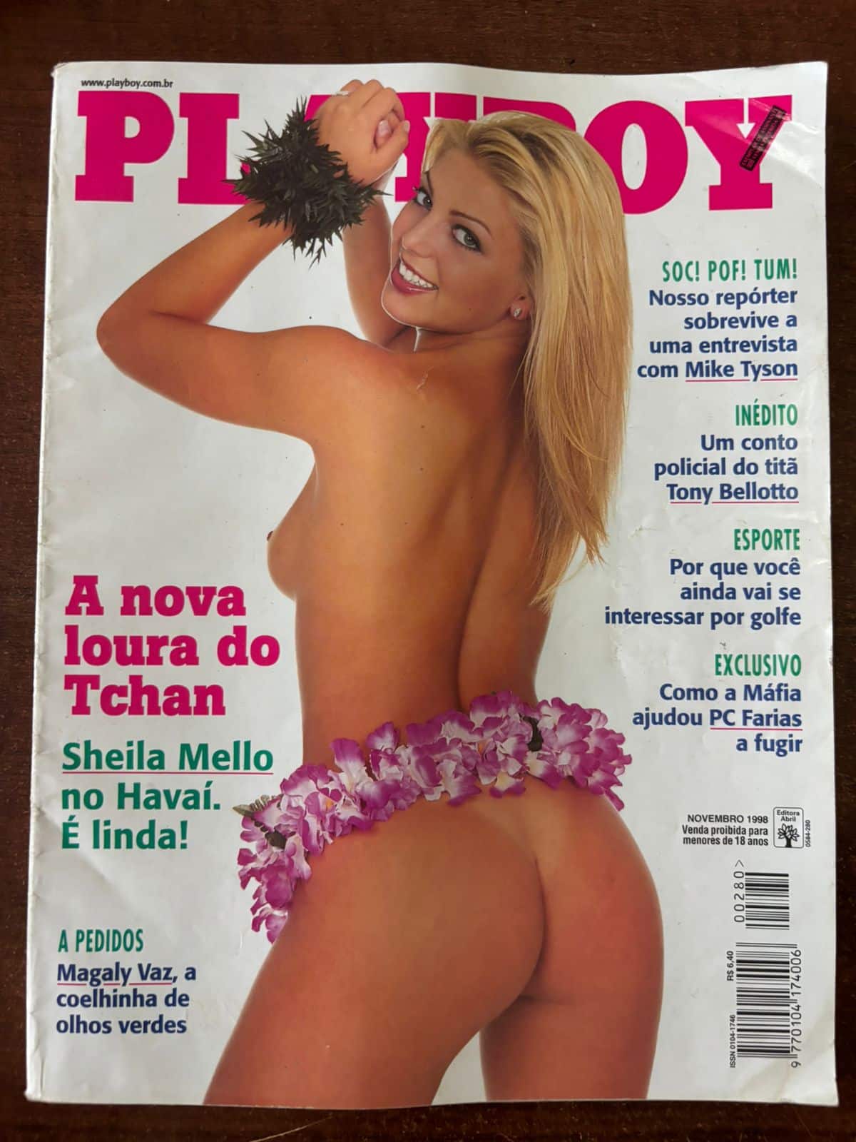 | Casa do Colecionador Revista Playboy N 280 - Sheila Mello - Novembro 1998