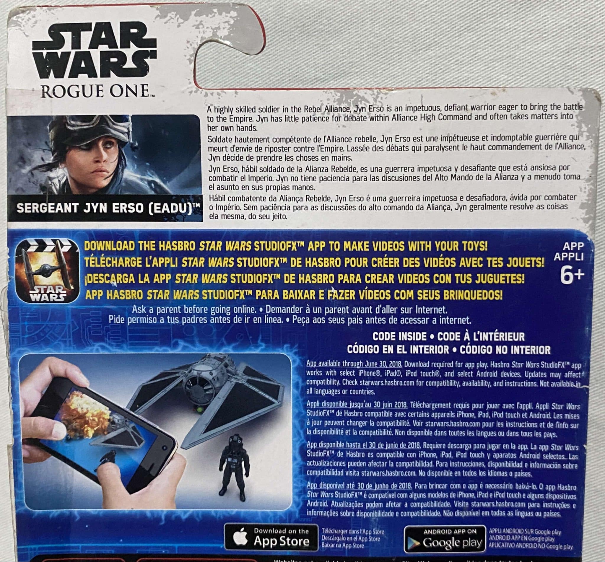 | Casa do Colecionador Sergeant Jyn Erso (Eadu) Star Wars Rogue One Hasbro 2016