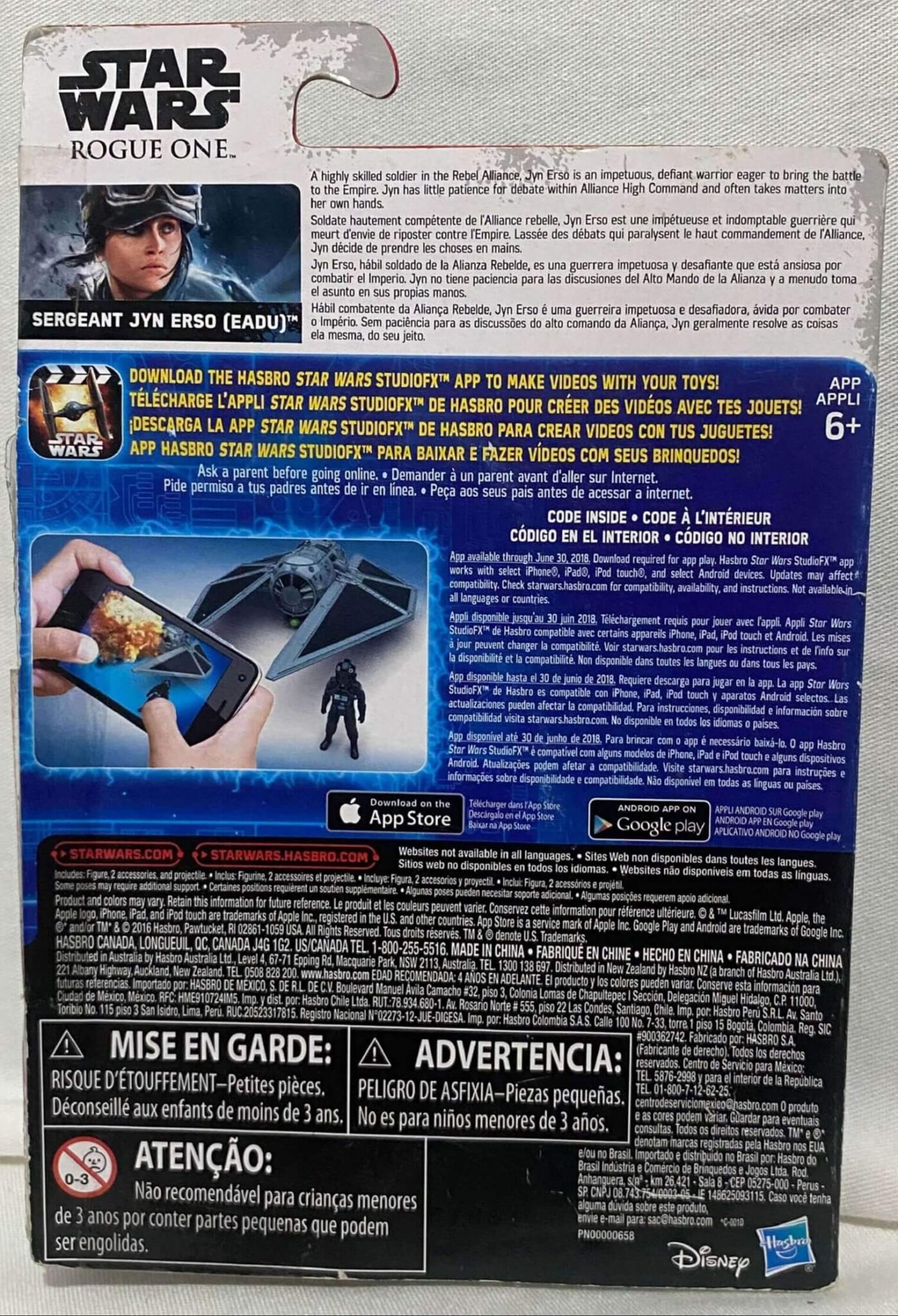 | Casa do Colecionador Sergeant Jyn Erso (Eadu) Star Wars Rogue One Hasbro 2016