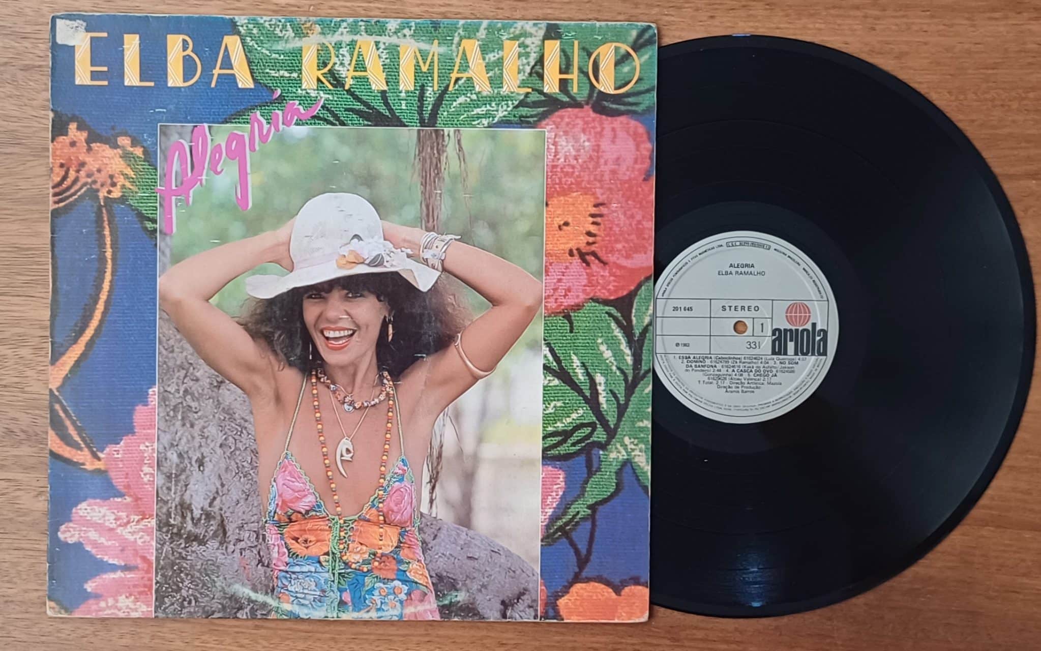 | Casa do Colecionador Vinil lp Elba Ramalho Alegria. Dominó Chego lá Bate coração.