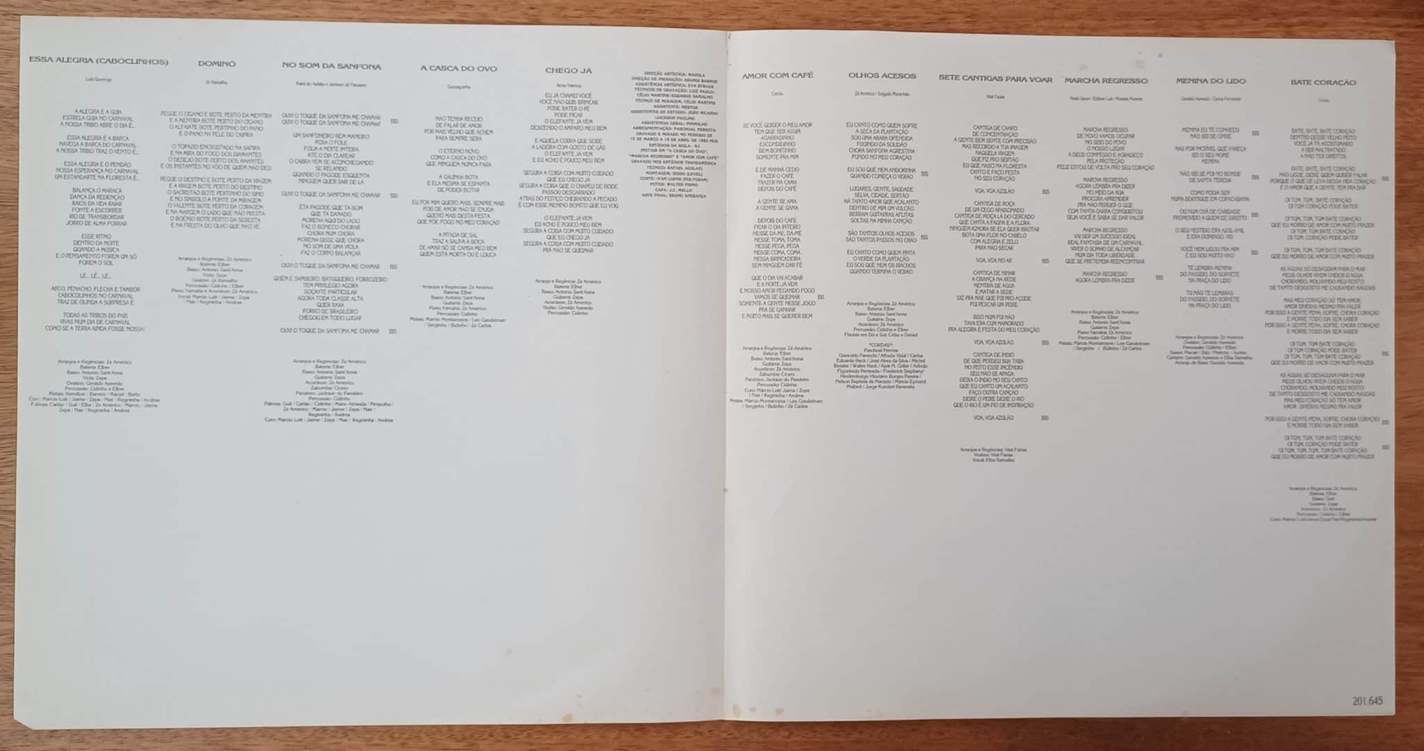 | Casa do Colecionador Vinil lp Elba Ramalho Alegria. Dominó Chego lá Bate coração.