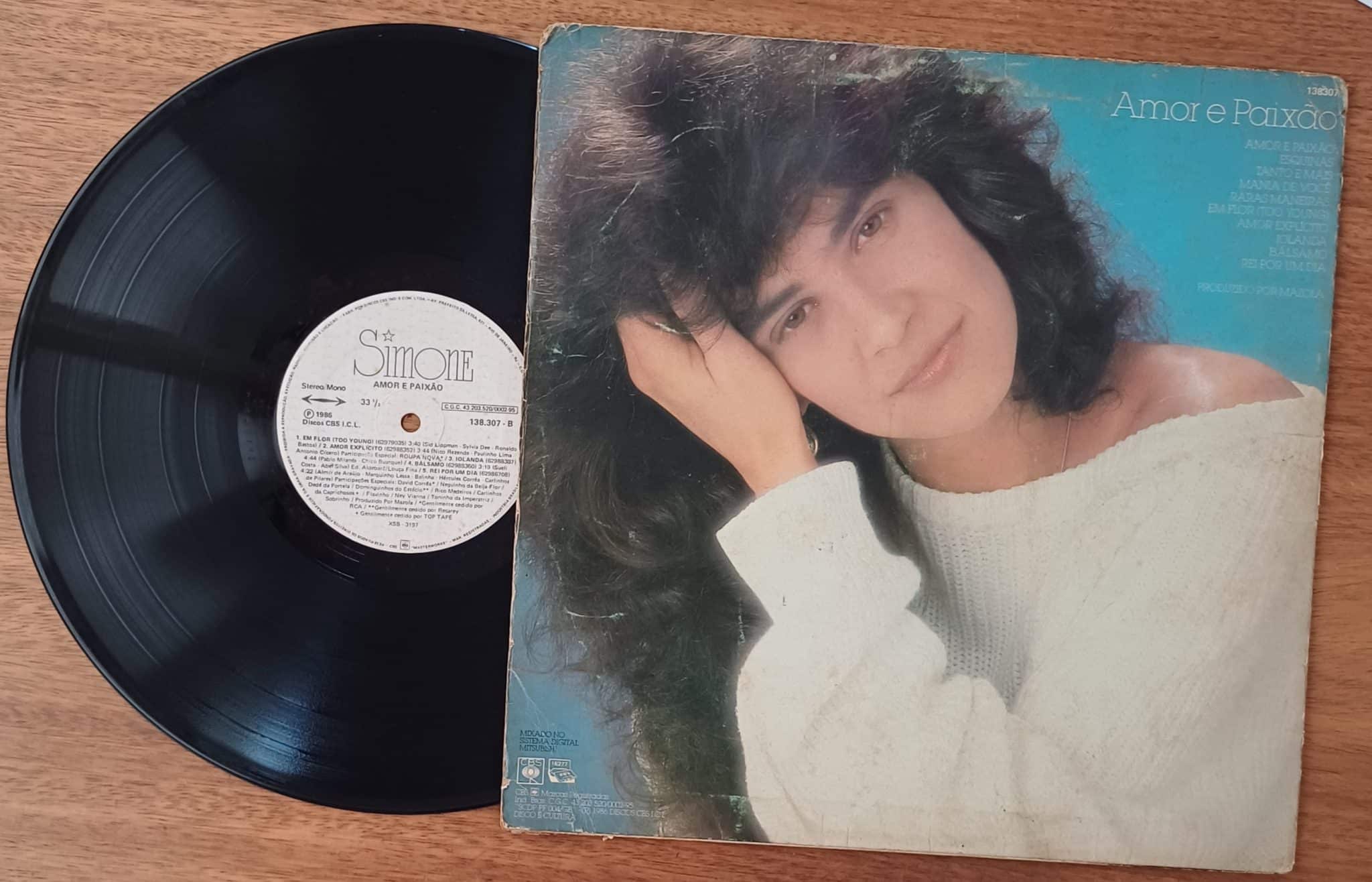 | Casa do Colecionador Vinil lp Simone Amor e paixão. Esquinas bálsamo Iolanda.