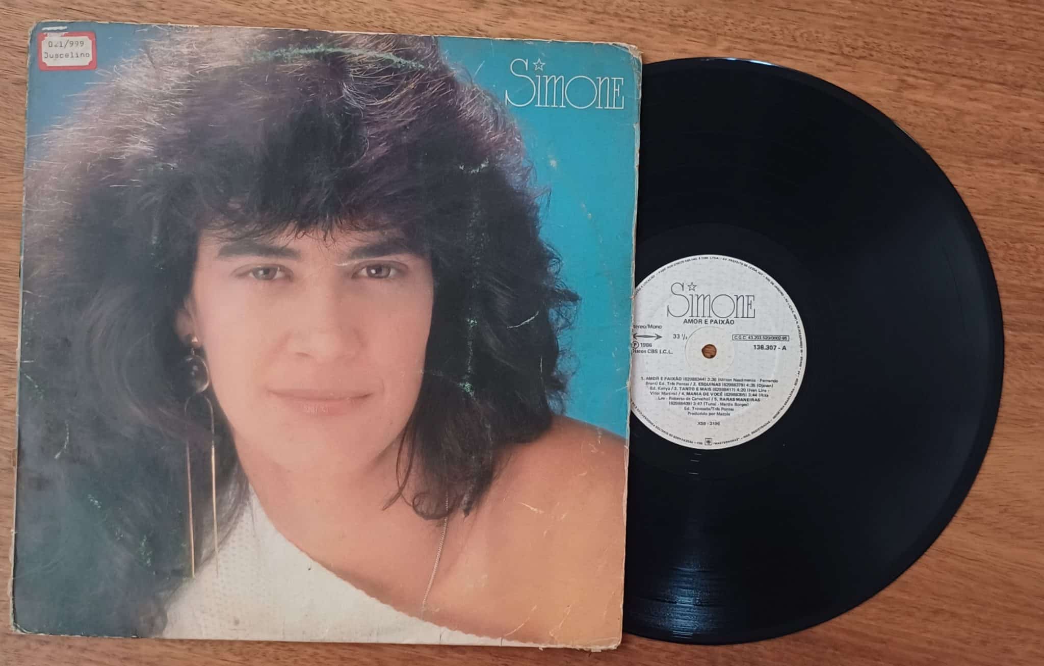 | Casa do Colecionador Vinil lp Simone Amor e paixão. Esquinas bálsamo Iolanda.