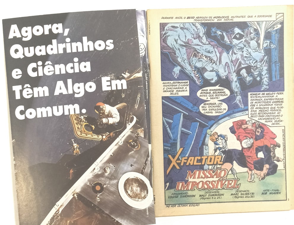 | Casa do Colecionador X-Men 1ª série, Massacre de Mutantes - n° 31,32,33 e 34. Abril- 1991.