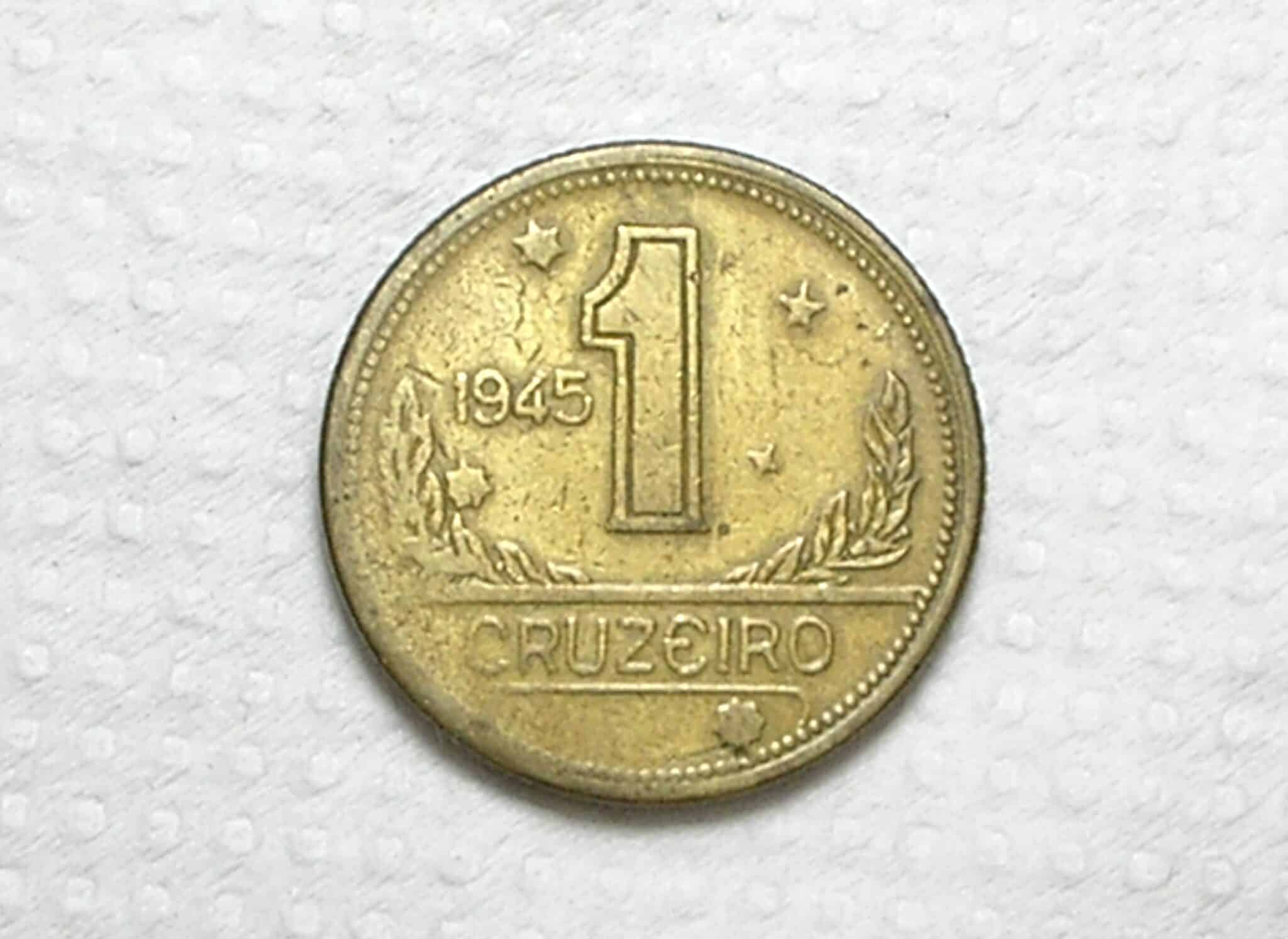 | Casa do Colecionador 1 Cruzeiro - 1945 / Reverso Horizontal / Muito Rara / Mbc / Alb.Rev.