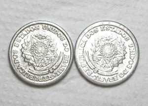 1 Cruzeiro - 1959 / 1959 / Reversos Inclinados Esquerda e Direita / Dificeis / Mbc/Sob / Alb.Rev.