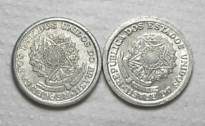 1 Cruzeiro - 1961 / 1961 / Reversos Inclinados Esquerda e Direita / Dificeis / Mbc/Sob / Alb.Rev.