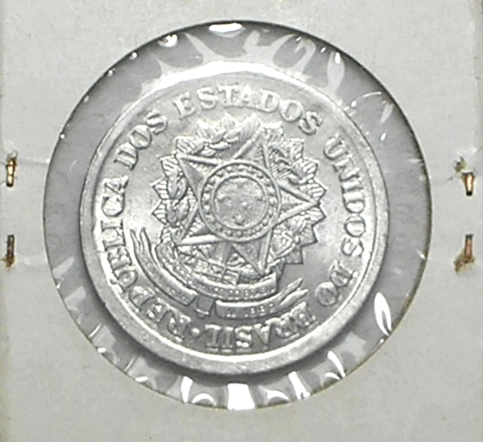 | Casa do Colecionador 2 Cruzeiros 1957 / Reverso Muito Inclinado / Data Escassa - chave / Flor de Cunho / Raro aparecer / Alb.Rev.