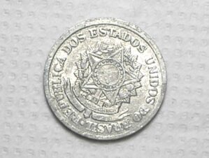 2 Cruzeiros 1959 / Reverso Muito Inclinado / Raro aparecer / Mbc / Alb.Rev.