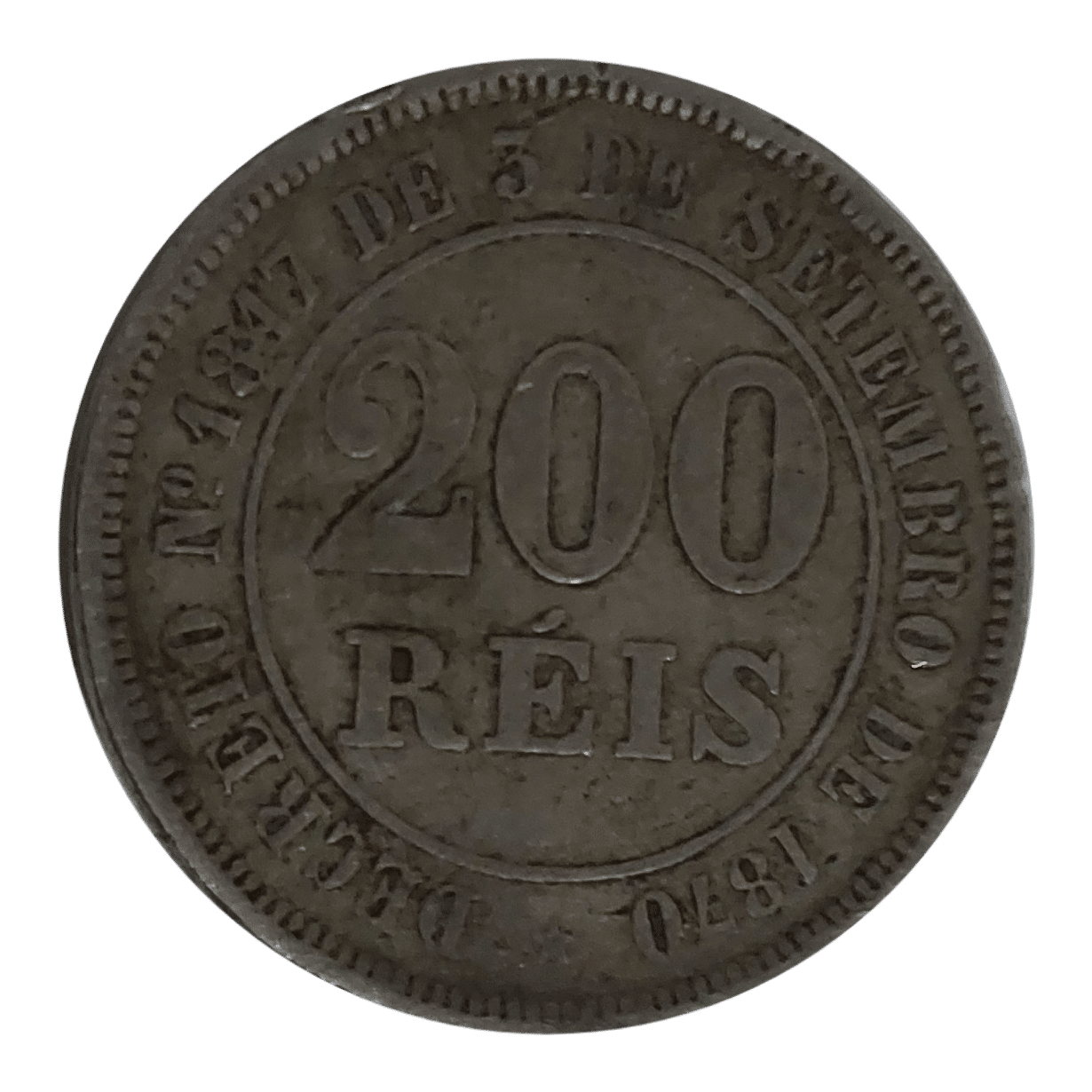 | Casa do Colecionador 200 Réis 1882 Sku 2433
