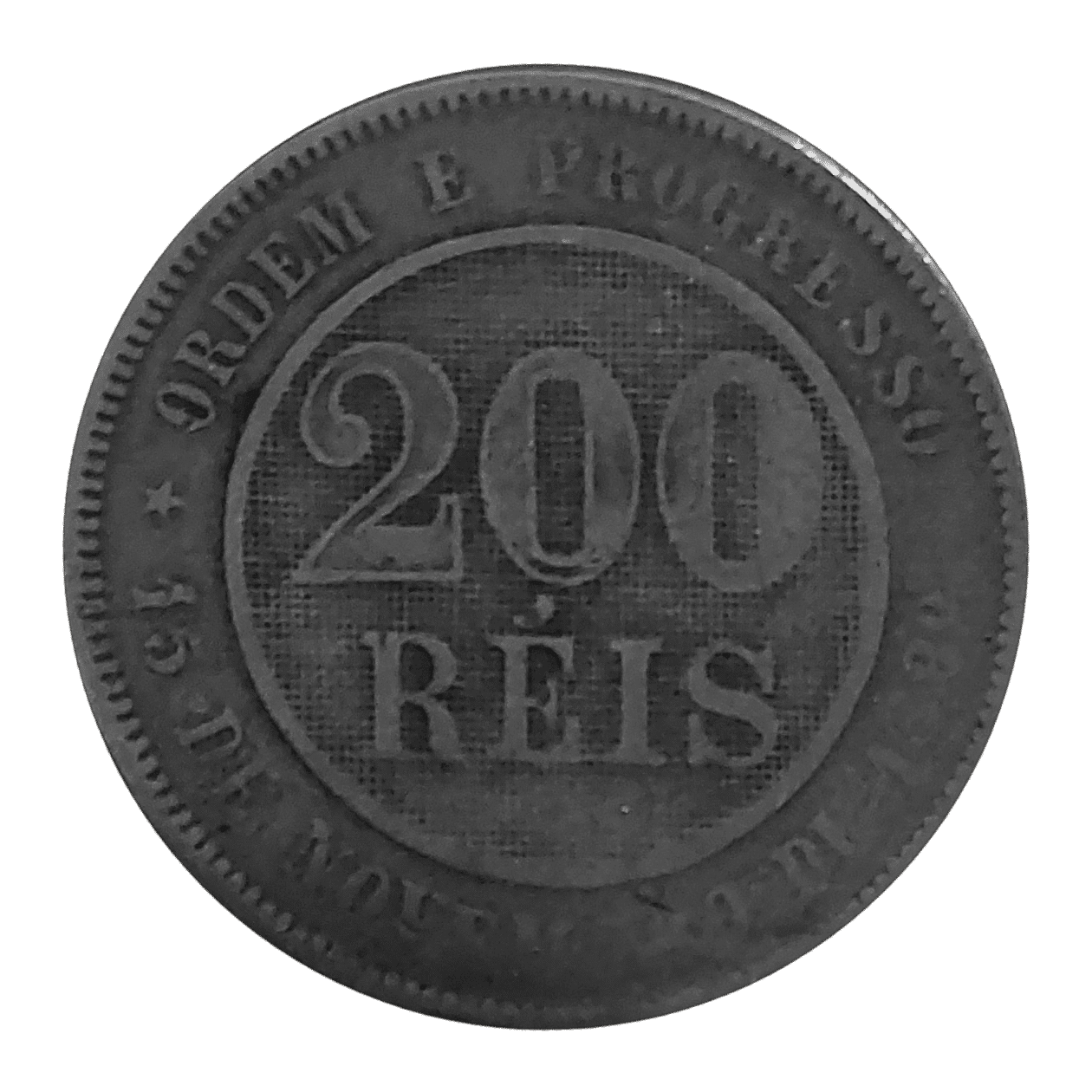 | Casa do Colecionador 200 Réis 1896 Sku 2398