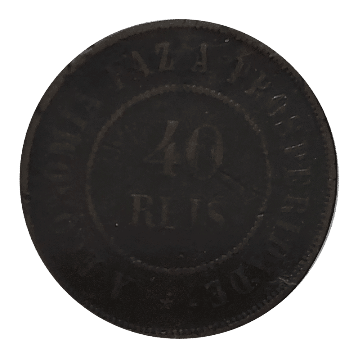 | Casa do Colecionador 40 Réis 1909 Sku 2404
