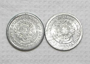50 Centavos - 1958 / 1958 / Reversos Inclinados Esquerda e Direita / Dificeis / Alb.Rev.