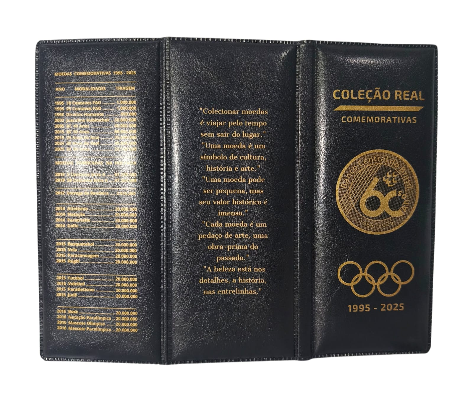 | Casa do Colecionador Álbum Preto Todas Moedas Comemorativas Plano Real 1994-2025