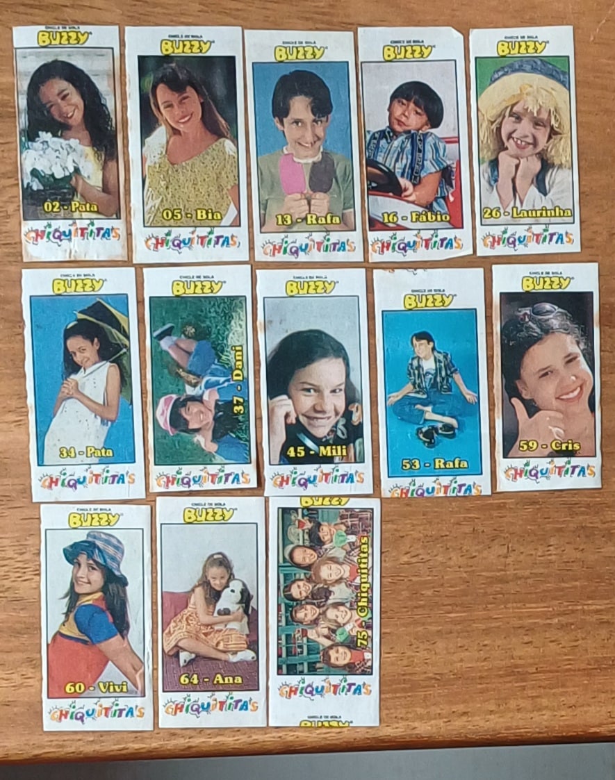 | Casa do Colecionador Figurinhas Buzzy Chiquititas / valor de cada uma.
