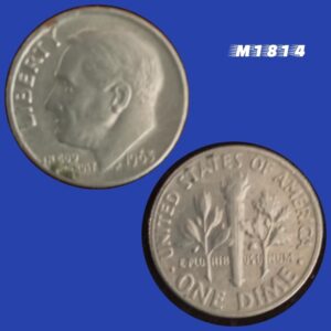 Moeda EUA - One Dime - Cobre revestido Cupro-Níquel - 2,27g - 17,91mm - 1965 - M1814