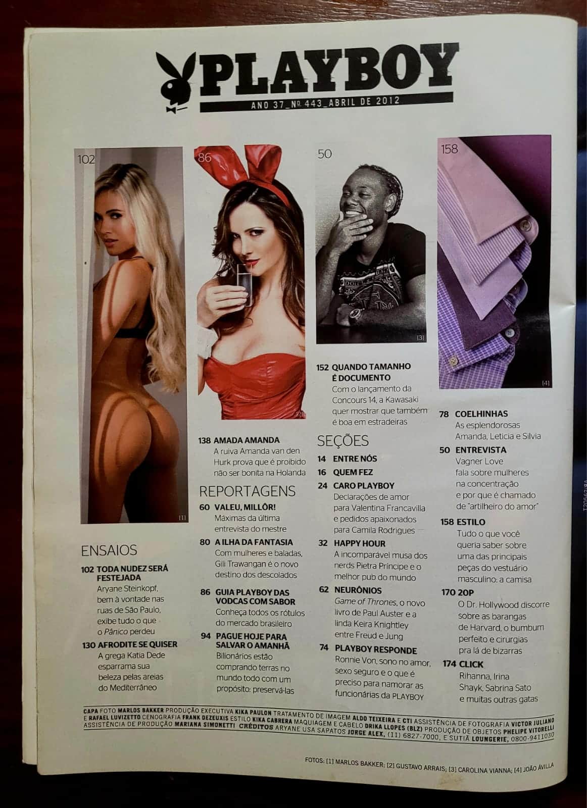 | Casa do Colecionador Playboy Nº 443 | Aryane Steinkopf | Panicat do Pânico | Abril 2012