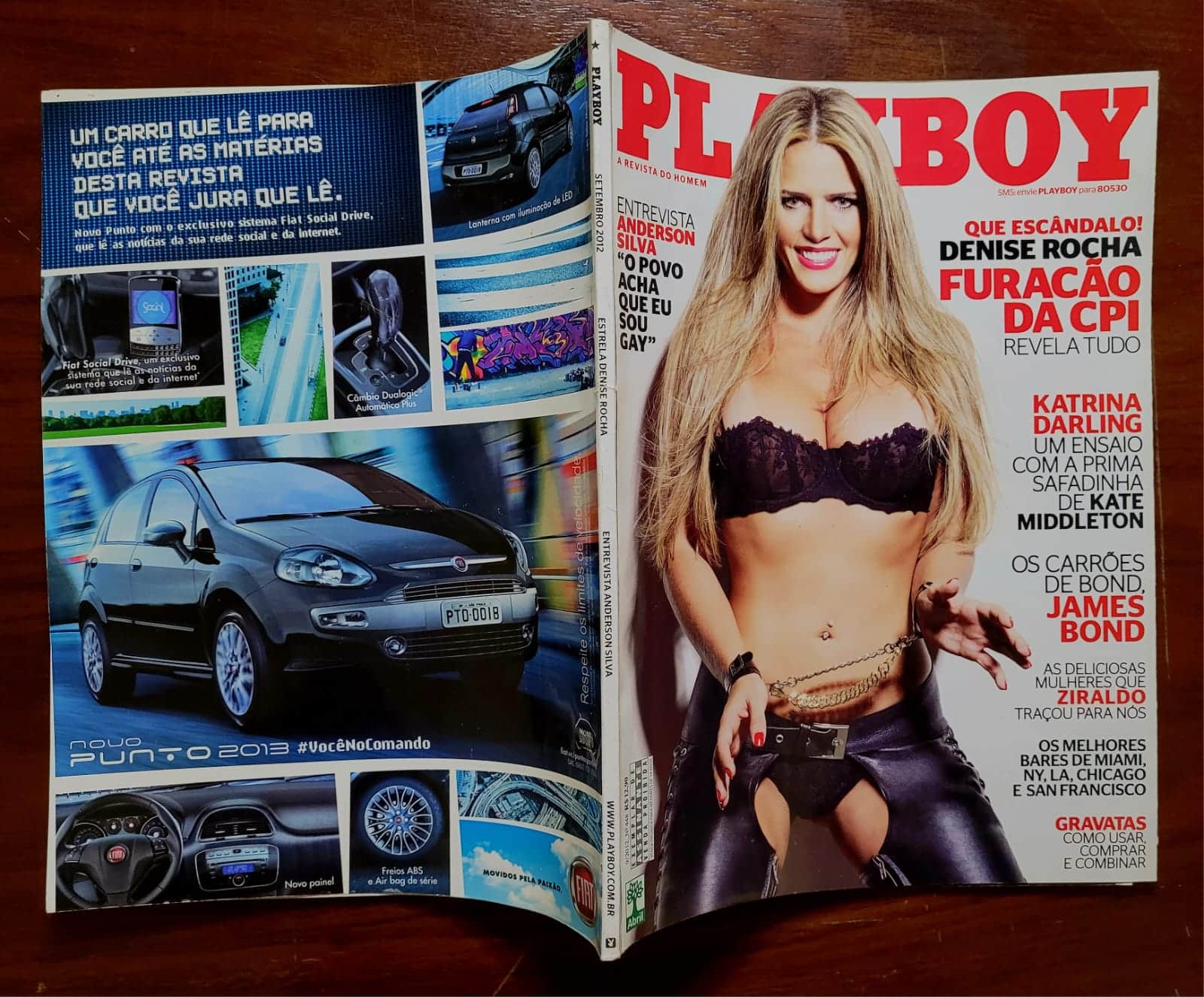| Casa do Colecionador Playboy Nº 448 | Denise Rocha | O Furacão da CPI | Exemplar de Assinante | Setembro 2012