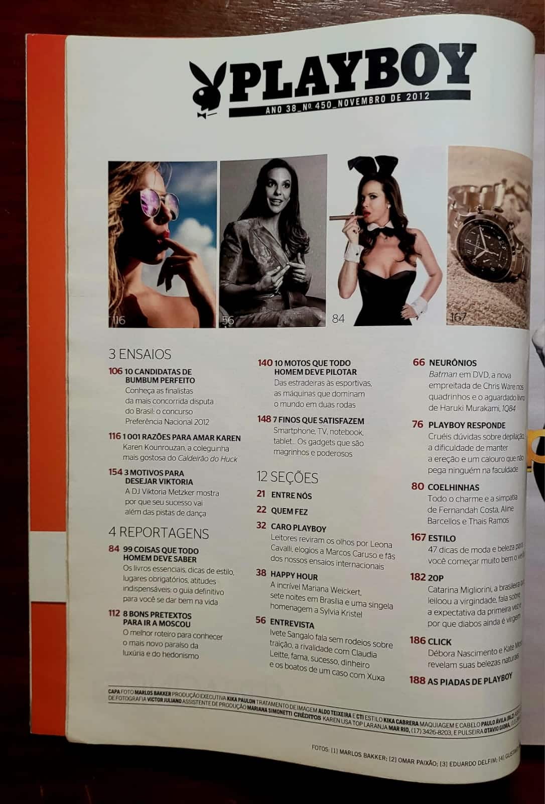 | Casa do Colecionador Playboy Nº 450 | Karen Kounrouzan | Edição de Assinante com Pôster | Novembro/2012