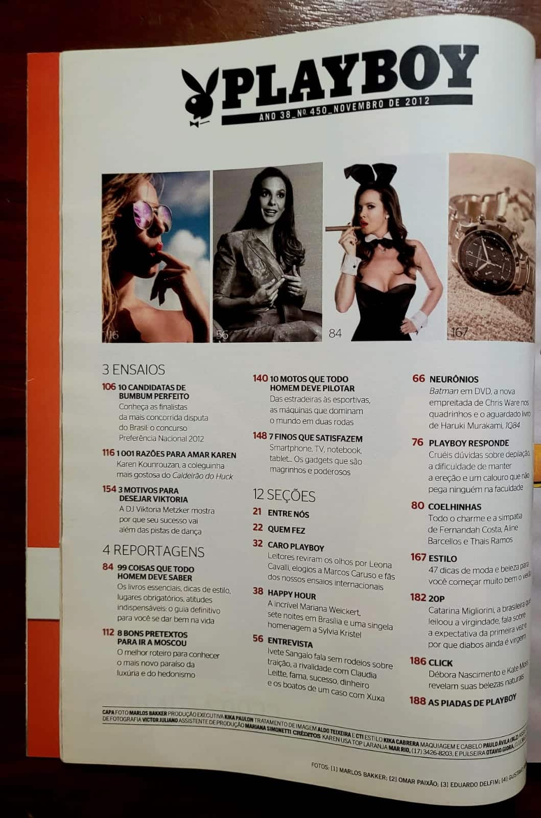 | Casa do Colecionador Playboy Nº 450 | Karen Kounrouzan | Edição de Assinante com Pôster | Novembro/2012