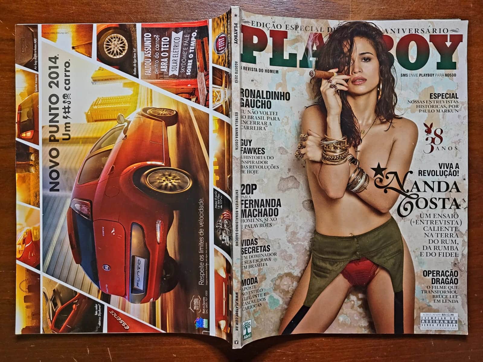 | Casa do Colecionador Playboy Nº 459 | Nanda Costa | Edição Especial de Aniversário 38 Anos | Agosto 2013 (cópia)