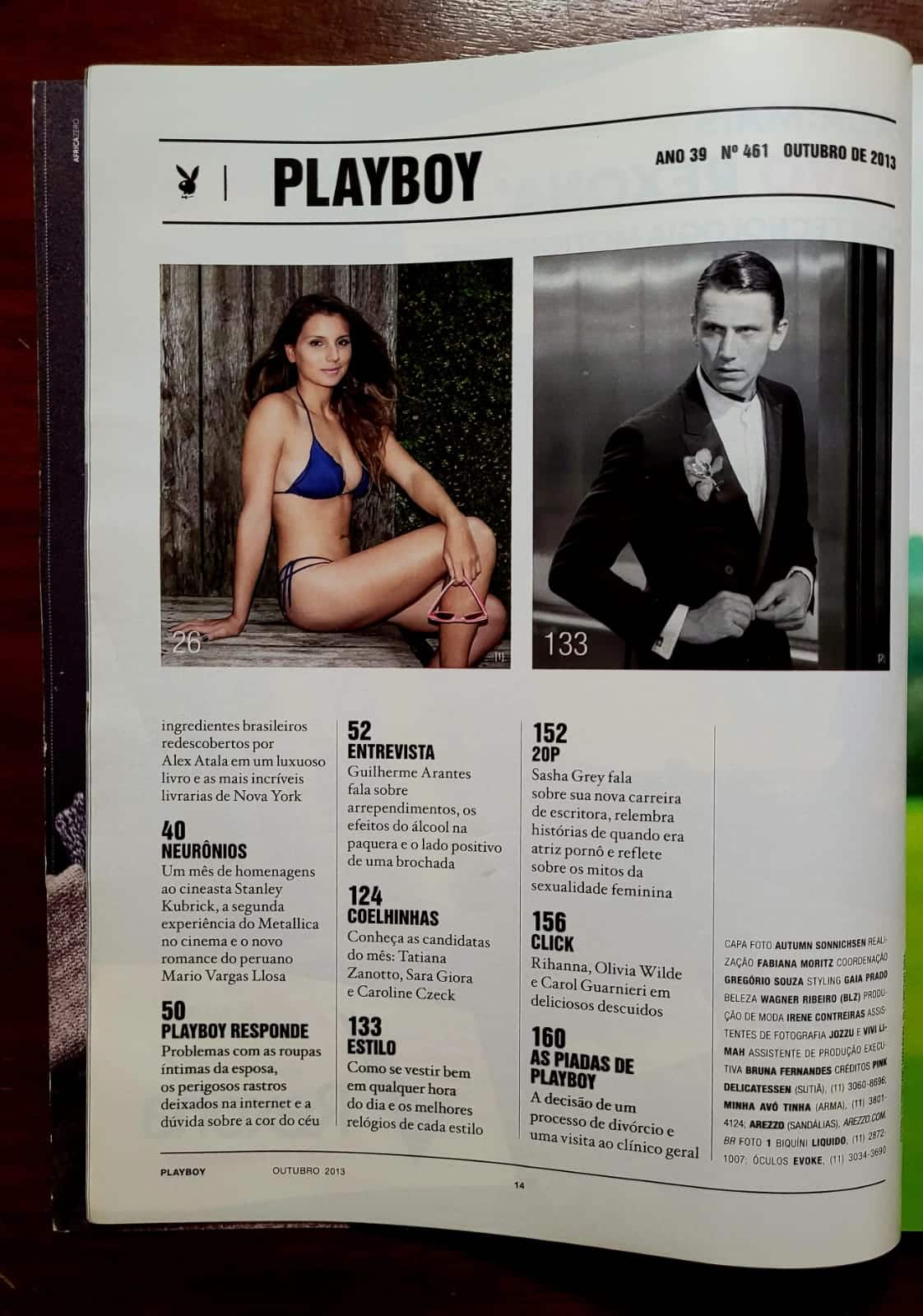 | Casa do Colecionador Playboy Nº 461 | Pietra Príncipe | Gêmeas Nara e Naiara | Outubro 2013