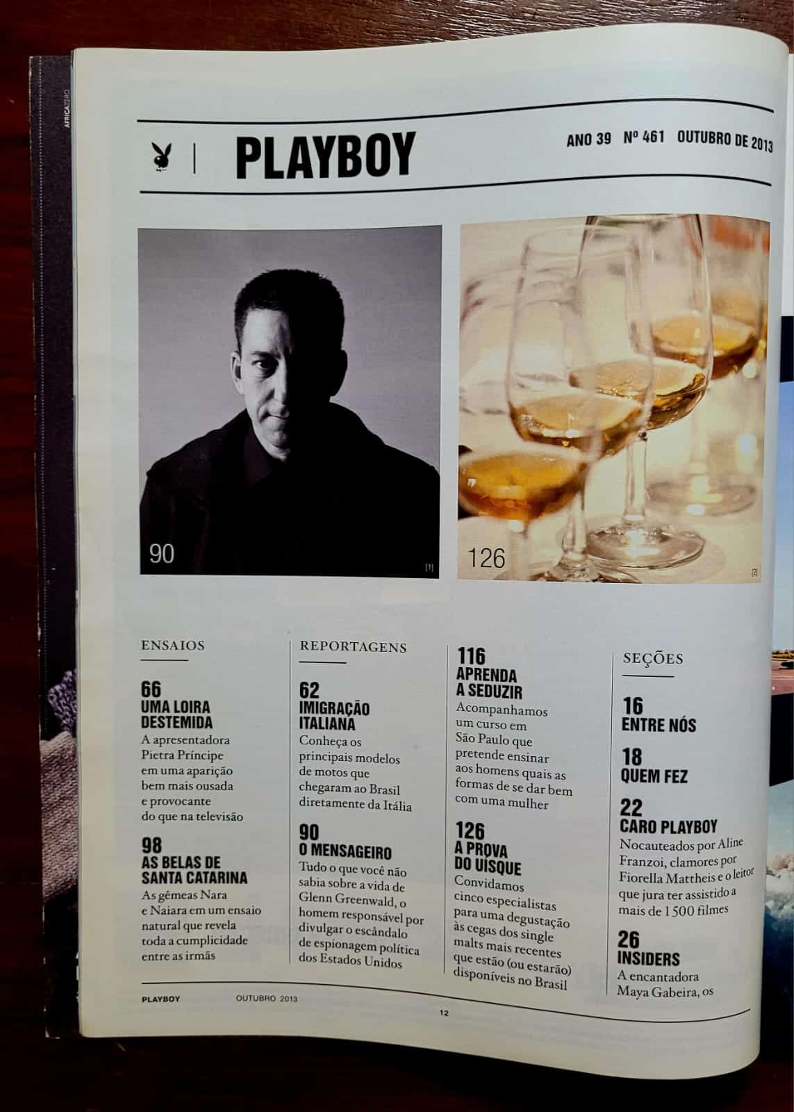 | Casa do Colecionador Playboy Nº 461 | Pietra Príncipe | Gêmeas Nara e Naiara | Outubro 2013